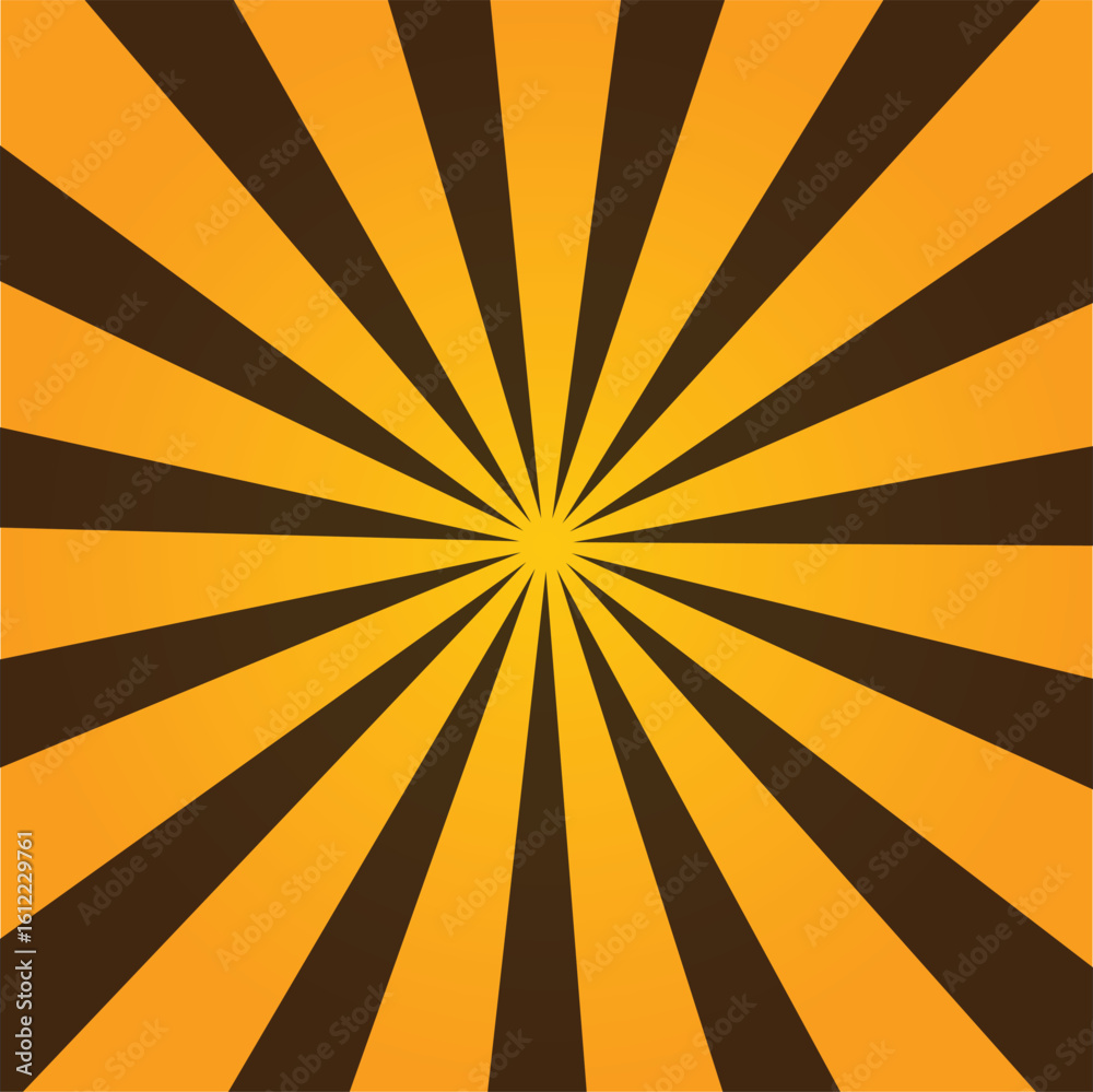 Obraz premium Abstract Rays Background Design With Warm Orange and Dark Brown Colors. new, trendy, 2025, unique,