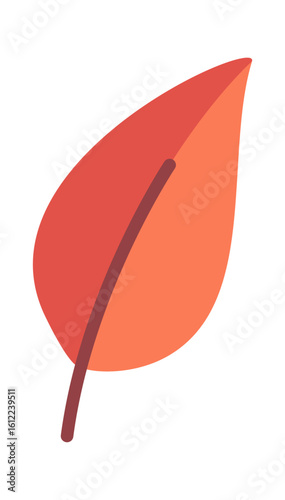 Fallen aspen leaf design element