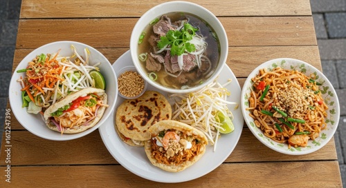 Asian cuisine platter