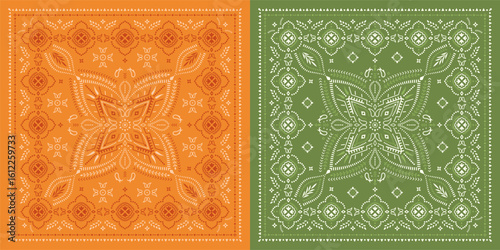 Paisley bandanas. Indian Floral prints.
