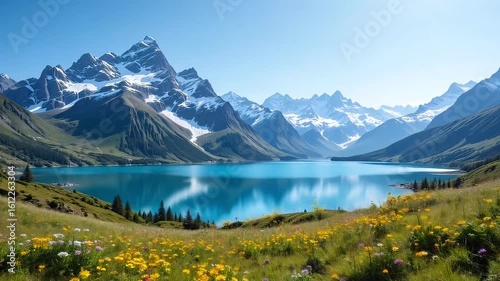 lake in the mountains