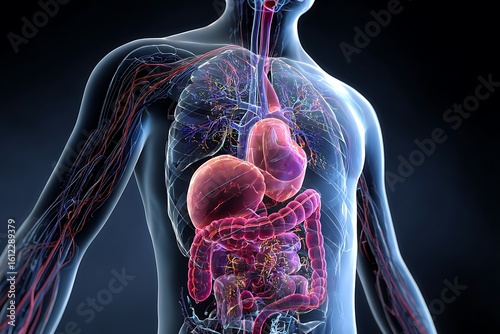 Human anatomy isolated 