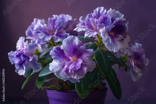 Beautiful violet bloom isolated