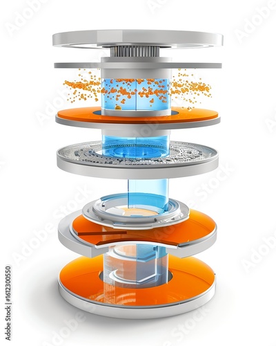 Cross-Section of SOEC Electrolyzer System
