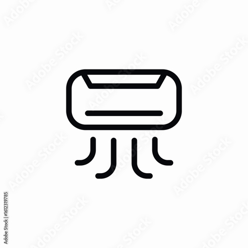 air conditioner icon sign vector