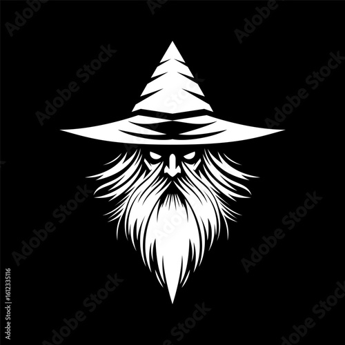 Fantasy Theme Wizard Logo Template