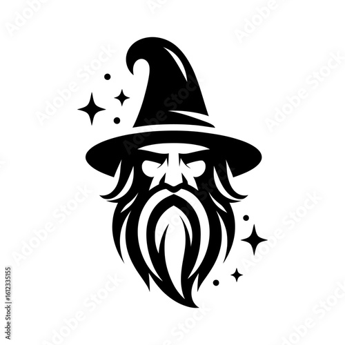 Mysterious Wizard Mark in Black