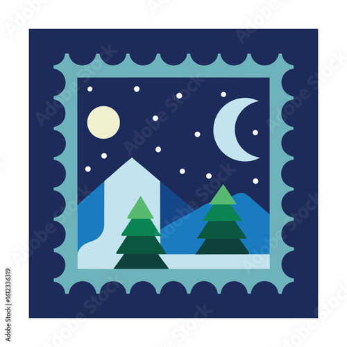 Aurora Borealis and Polar Night Stamp Collection