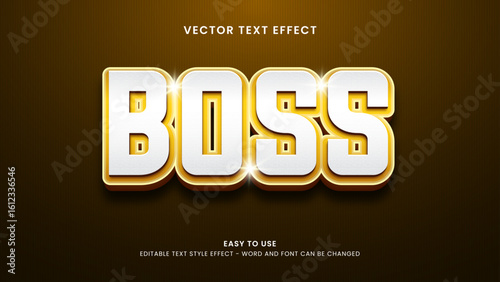 boss editable text effect