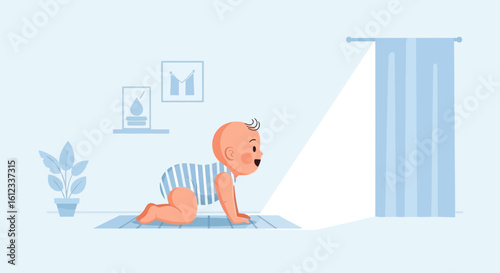 Exploring The World A Baby's First Crawl Towards Discovery And Independence