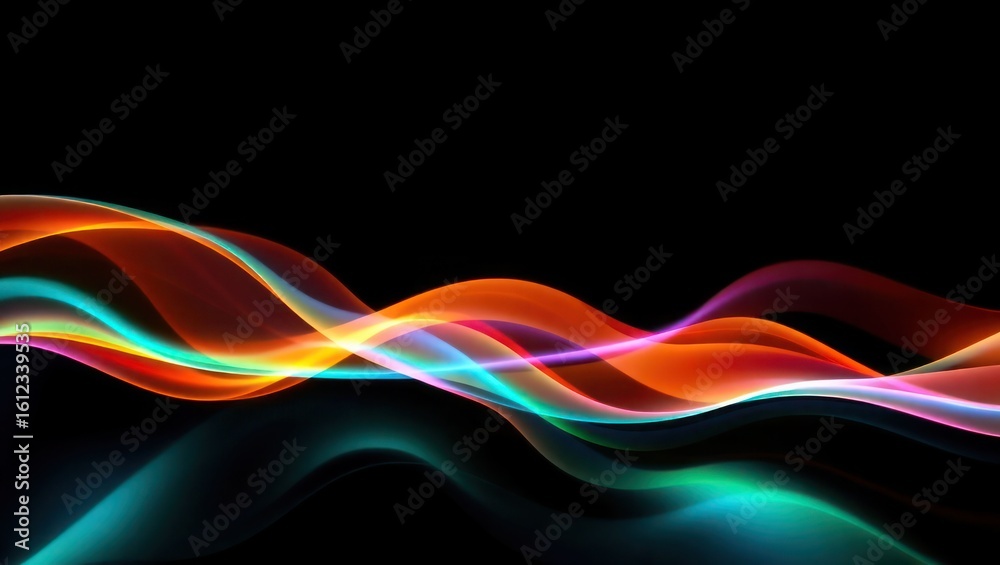 Naklejka premium abstract colorful wave