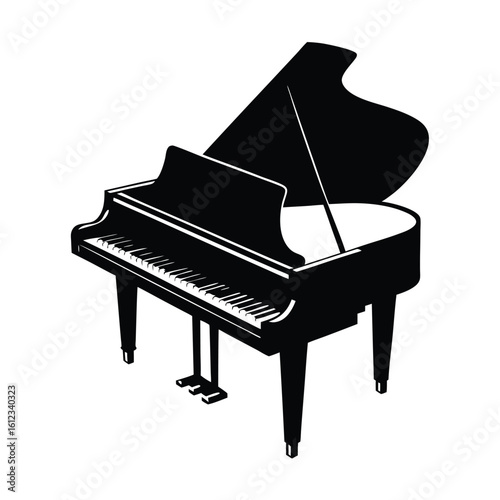 Grand piano silhouette