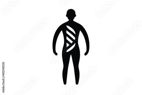 mutation vector icon silhouette illustrations