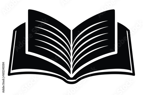open law book vector icon illustration