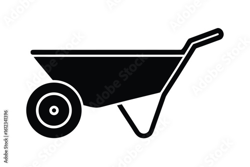 wheelbarrow vector icon illustration