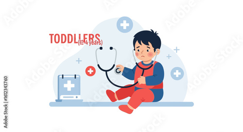 Childhood Play Doctor Imagining Himself An Important Healthcare Professional