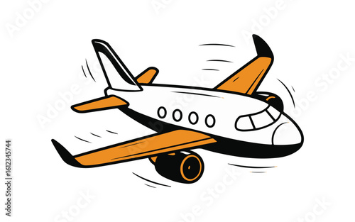 vector illustration of airplane