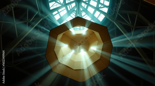 abstract background with glowing lights