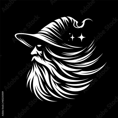 High Contrast Wizard Logo Design