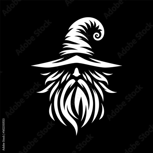Wizard Character Logo in Vector