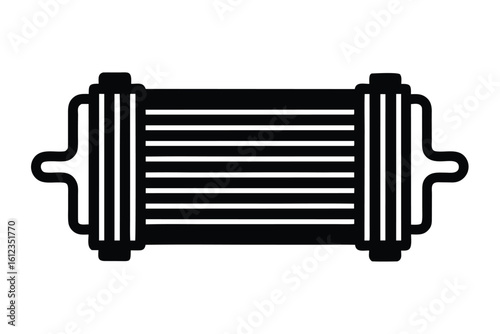 heat exchanger vector icon illustration
