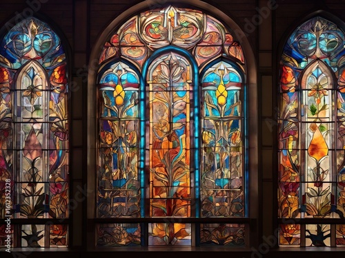 stained glass window in church