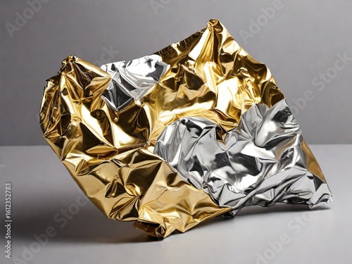 golden foil wrapped in foil