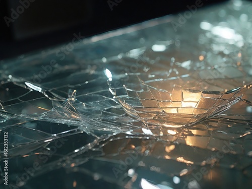 spider web with dew drops