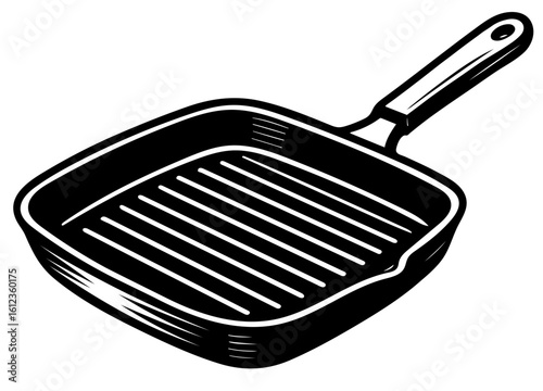 Grill pan design for cooking delicious meals at home Generative AI