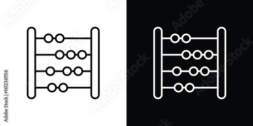 Abacus icon. linear style sign for mobile concept and web design.