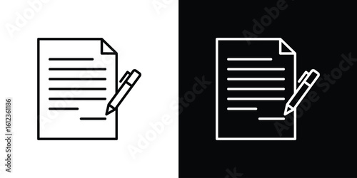 Agreement icon. linear style sign for mobile concept and web design.