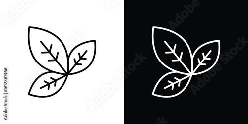 Basil icon. linear style sign for mobile concept and web design.