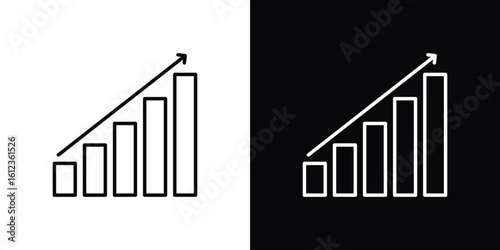 Business performance icon. linear style sign for mobile concept and web design.