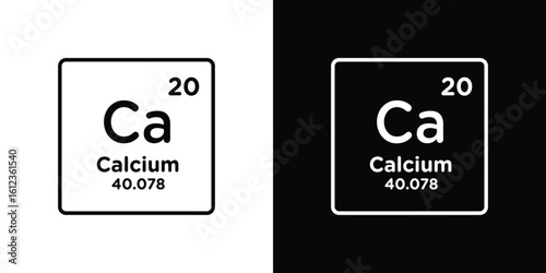 Calcium icon. linear style sign for mobile concept and web design.