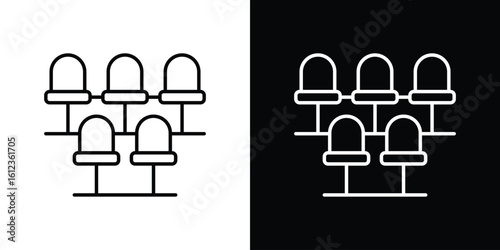 Cinema seat icon. linear style sign for mobile concept and web design.