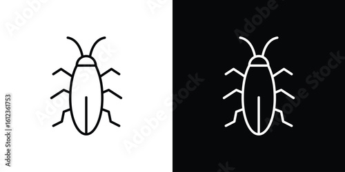 Cockroach icon. linear style sign for mobile concept and web design.