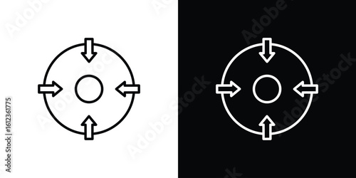 Compact size icon. linear style sign for mobile concept and web design.