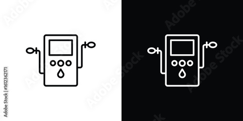 Dialysis icon. linear style sign for mobile concept and web design.