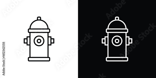 Fire hydrant icon. linear style sign for mobile concept and web design.