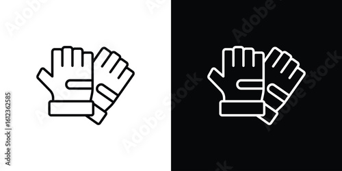 Fitness Gloves icon. linear style sign for mobile concept and web design.