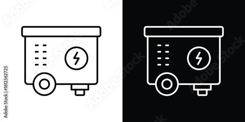 Generator icon. linear style sign for mobile concept and web design.
