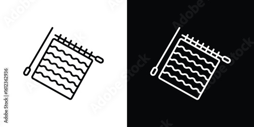 Handloom icon. linear style sign for mobile concept and web design.