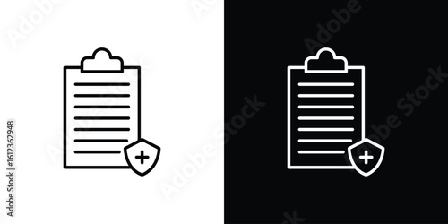 Health insurance icon. linear style sign for mobile concept and web design.