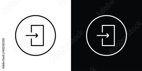 Inside icon. linear style sign for mobile concept and web design.