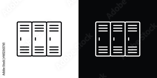 Locker icon. linear style sign for mobile concept and web design.