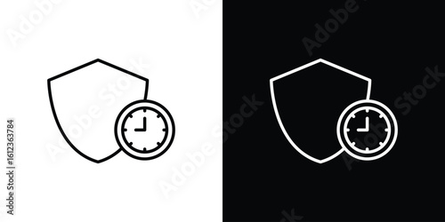 Long term icon. linear style sign for mobile concept and web design.