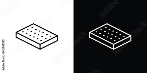 Mattress icon. linear style sign for mobile concept and web design.