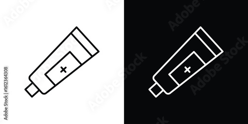 Ointment icon. linear style sign for mobile concept and web design.
