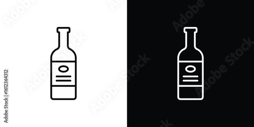 Olive oil icon. linear style sign for mobile concept and web design.