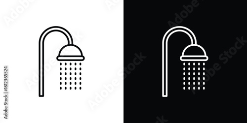 Shower Head icon. linear style sign for mobile concept and web design.